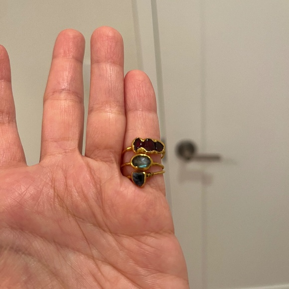 Handmade Jewelry - Ring Crush - Set of 3 Rings - Size 5 - Offers welcome!